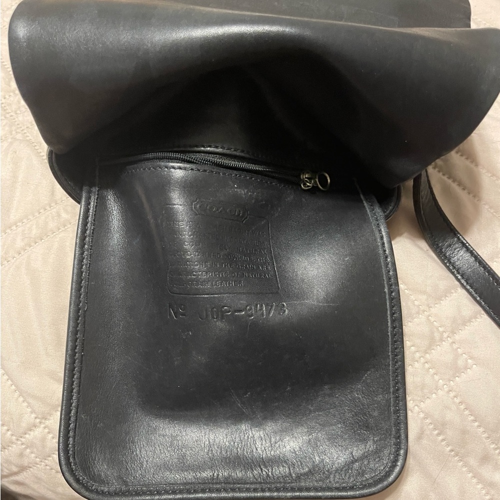 Coach Black Leather Crossbody Bag